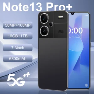 Note 13 Pro+ with 16GB+1TB Storage Capacity Clear Camera Smartphone Quick Charge HD Screen Pack of 2