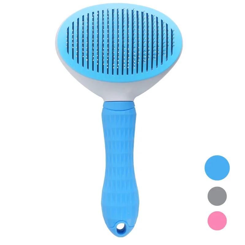 Self-Cleaning Cat & Dog Slicker Brushes Pet Grooming Comb with Cleaning Button Dog Grooming Comb Brush Tool Pack of 100 - Image 4