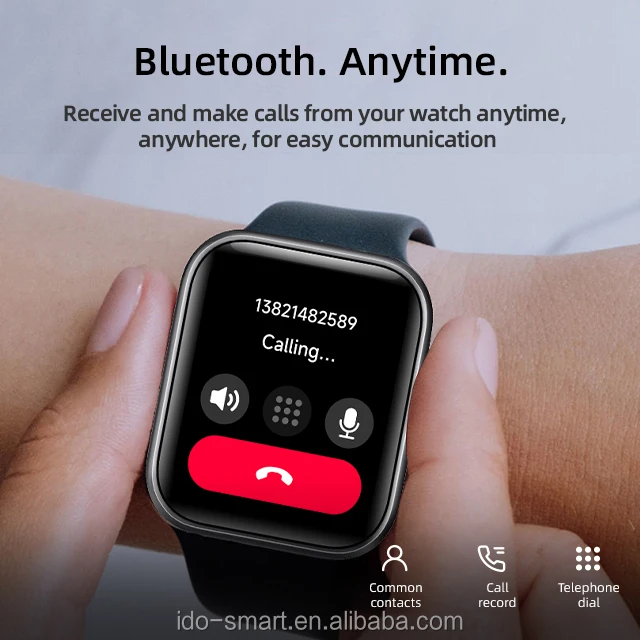 IDO Alexa Voice Innovative Fashion Smart Watch IP68 Waterproof Fitness Monitoring Sport Activity for ISO Android - Image 4