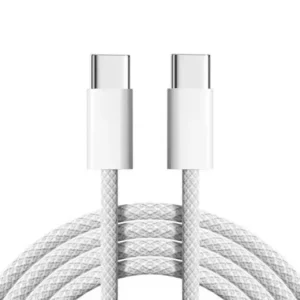 High Quality 1m 2m 60w Charging Cable Nylon Braided USB C to C Fast Charging Data Cable 16 Pro Max for iPhone 15 Pack of 10