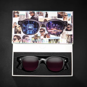 Smart AI Glasses 8MP Camera WiFi AI3 Anti-Shake Bluetooth Waterproof 4K Video Photo Capture Light Music Sunglasses