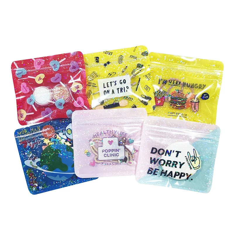 Wholesale Custom Printed CPP Plastic Jewellery & Candy Ziplock Bags Resealable Moisture Proof Gravure Printing Surface Handling Pack of 250