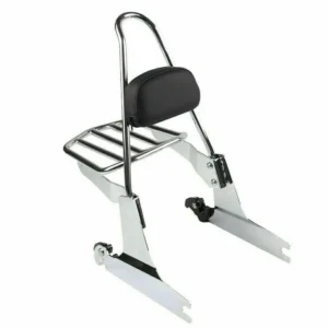 Ex Factory High Quality Detachable Sissy Bar Passenger Motorcycle Rear Black Backrest for Harley Softail 2000-2005