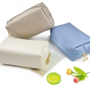 Makeup Bag Portable Travel Pu Cosmetic Bags for Women Small Zipper Pouch Make up Organizer Waterproof Pack of 50