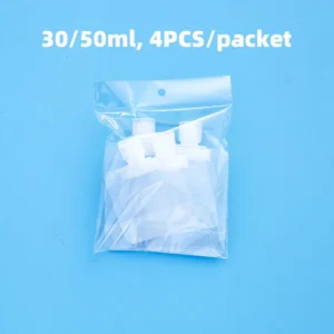 Ready to Ship 30ml 50ml 100ml Liquid Spout Bag Stand Lotion Facial Cleanser Shampoo Shock Resistance Transparent Custom Logo Pack of 100