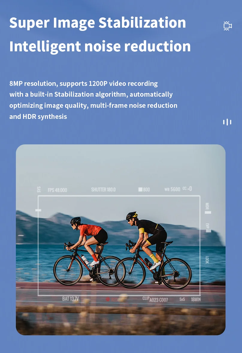 Smart Glasses with 8MP Camera for Photos and Videos, 10H Playback, Voice Assistant, Slide Volume Control and Anti-Shake - Image 4