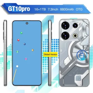 Best Selling GT10pro 6.5 Inch Full Screen 16G+1TB Android14 4G Smartphone Face ID Dual SIM Gaming Unlocked Mobile Phones