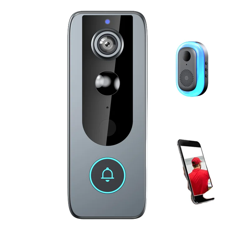Door Bell Wifi Phone Intercom System Doorbell Video Camera for 3 Apartments Smart Wireless Best - Doorbell Video Camera - Image 2