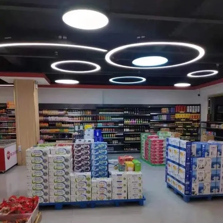 Indoor Brass Round Led Ceiling Lighting Ring Hanging Lamp Circular Rectangular Pendant Lights Modern Led Chandelier - Image 3