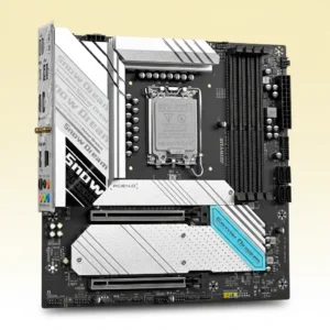 JGINYUE B760M Snow Dream WiFi/B Motherboard DDR4 Mainboard Supports 12th 13th and 14th Generation LGA1700 Platform Processors