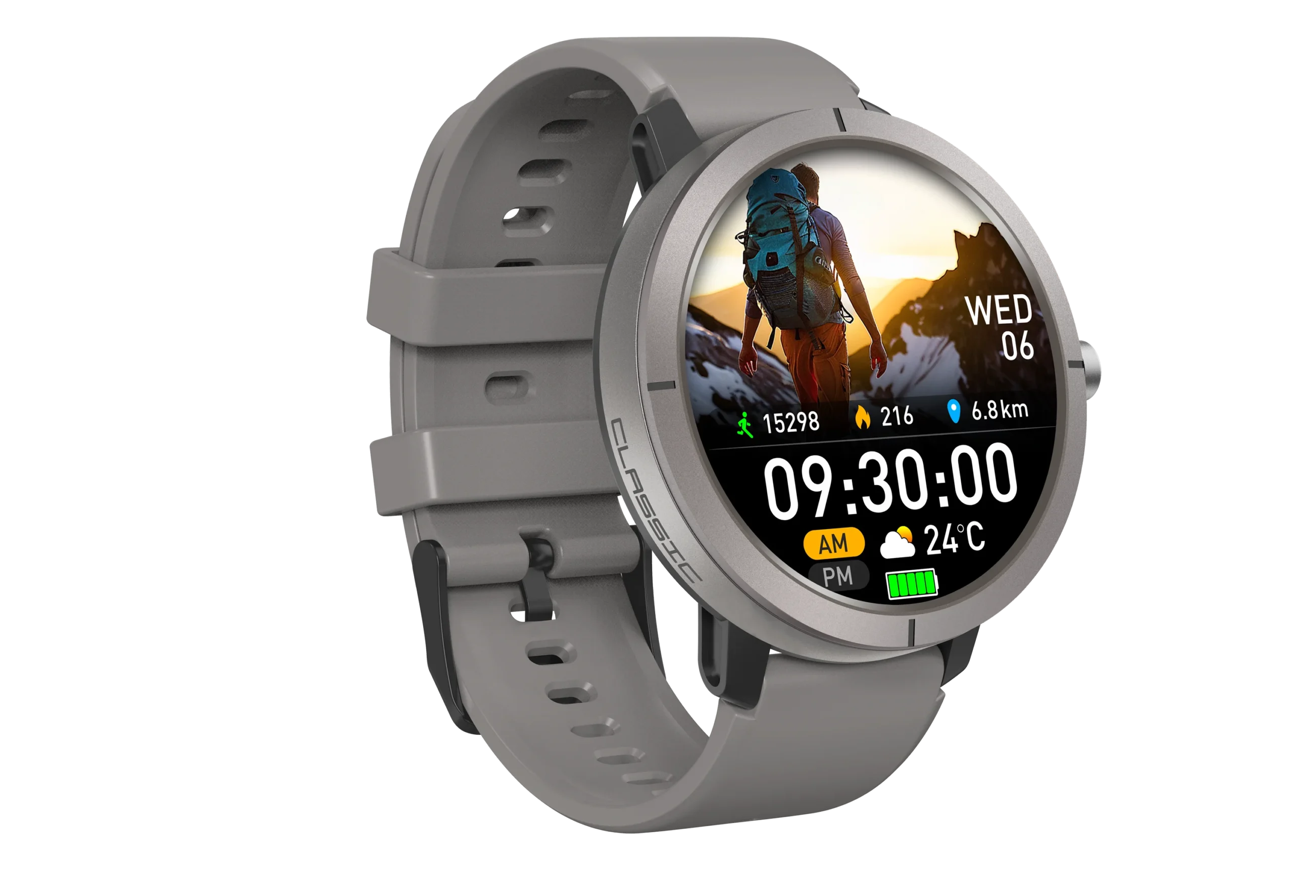 AMOLED 1.32 Inch Sport Smart Watch GPS 5ATM Water Resistance Watches Air Pressure Altitude Compass for Men Women Smartwatch Pack of 3 - Image 3