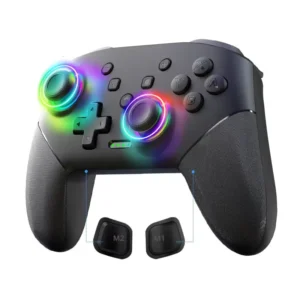For Data Frog Wireless Controller for Nintendo Switch OLED LITE PC Console Pro RGB Light Programmable Turbo Function Vibration Pack of 10