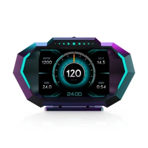 New P24 Car HUD Head-up Display LCD OBD GPS Speedometer With Water Temperature Fuel Consumption