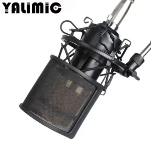 YALIMIC Y-77 U-Type Bop Microphone Stand Net Sponge Cover Metal+PP Material Colors  Accessory Protect Equipment Improve
