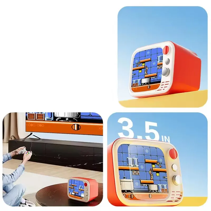 H7 Portable Mini Handheld Video Game Console 3.5-Inch HD Screen 740 Games Double Player Wireless Retro Video Game Console - Image 3