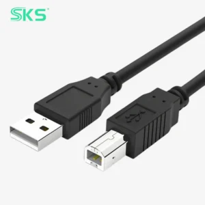 Nickel Plated Shielded High-speed USB2.0 A-Male B-Male Cable 1-3M Pure Copper PVC Jacket for Camera Earphone Computer Scanner