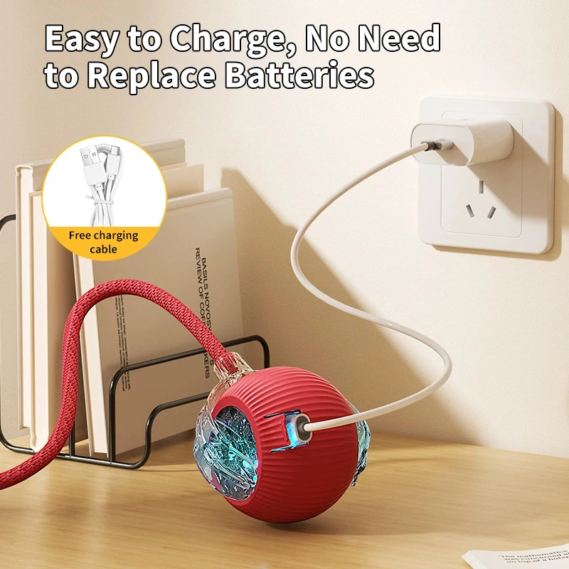 Hot Popular Sale Smart Cat Balls Electric Interactive Speedy Tail Birdcall Rolling Cat Toy Ball Pet Interactive Movement Toys - Image 2