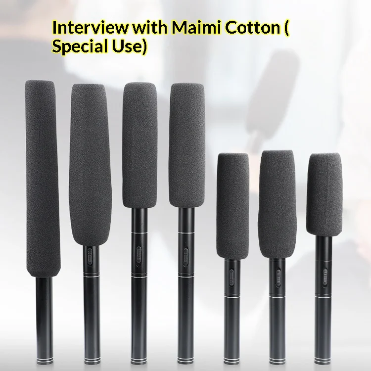 Wholesale Interview Microphone Foam, Long Interview Microphone Cover, Windproof Foam Cover, pop Filter, Microphone Cotton Pack of 100 - Image 3