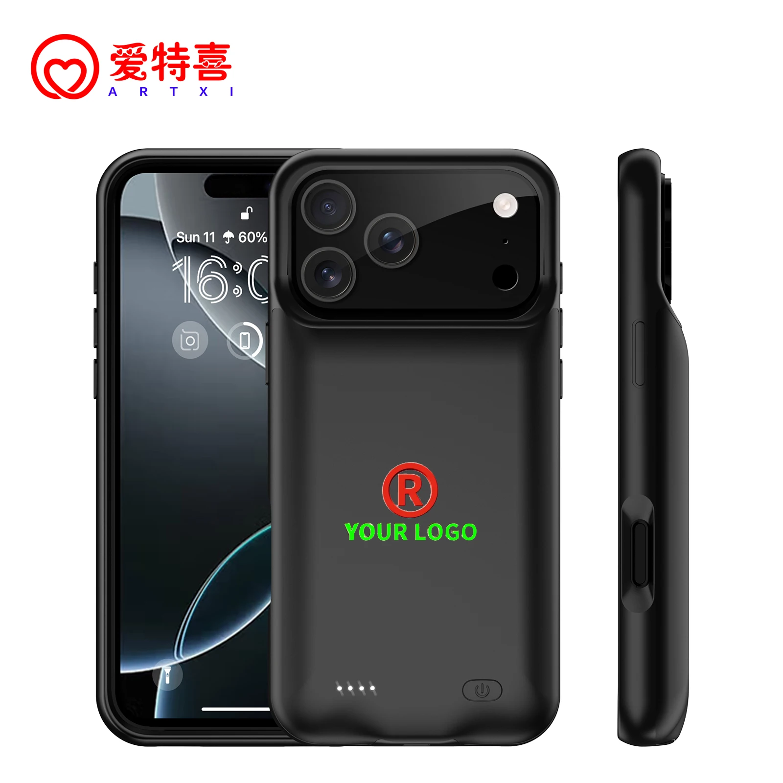 Top Deal 16 15 14 Pro Max Mini Battery Case 6800mAh Rechargeable Portable Battery Wireless Power Bank Case for iPhone 17 Pack of 10