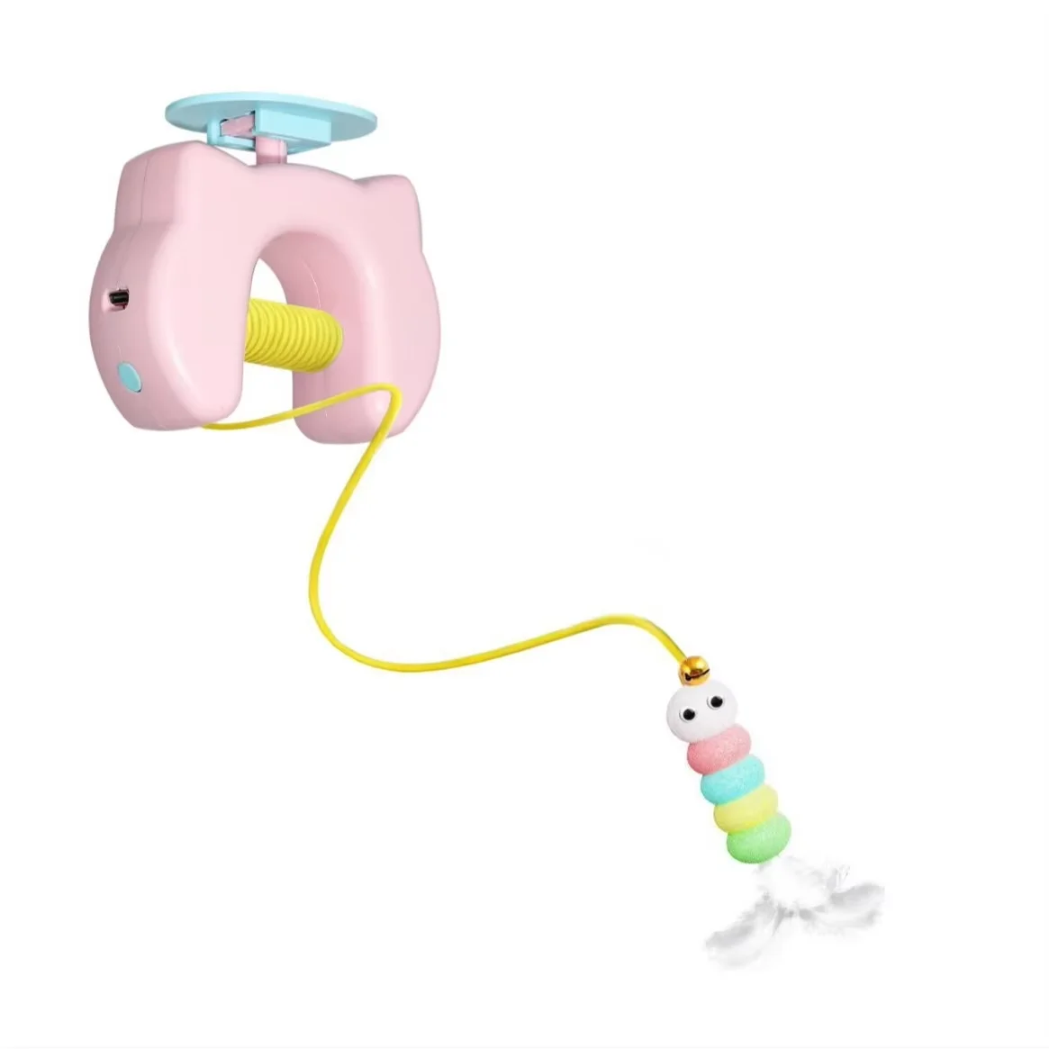 Modern Intelligent Self-Hi Cat Toy Electric Yo-Yo Retractable Automatic Lifting Door Hanging Plastic Stick to Relieve Boredom Pack of 10