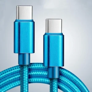 Nylon Braided 3A USB C to Type C PD 60W Fast Charging Cable High Quality PD Charger 20V 3A Charging Cable for Phone Pack of 20