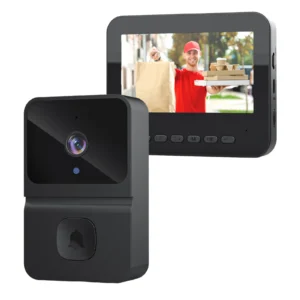 Smart Home Use Wireless Video Doorbell with Camera and Monitor Screen Wireless Door Phone and Intercom System