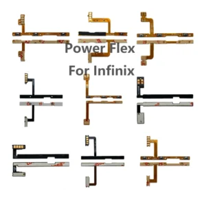 Power Volume Flex Cable for Infinix Hot 20S 30 Play NFC Note 30 Smart Go Camon 15 20 Pro Pop 4 Pro Pop 5 7 Pova 3 5G LD 7 Neo Pack of 50