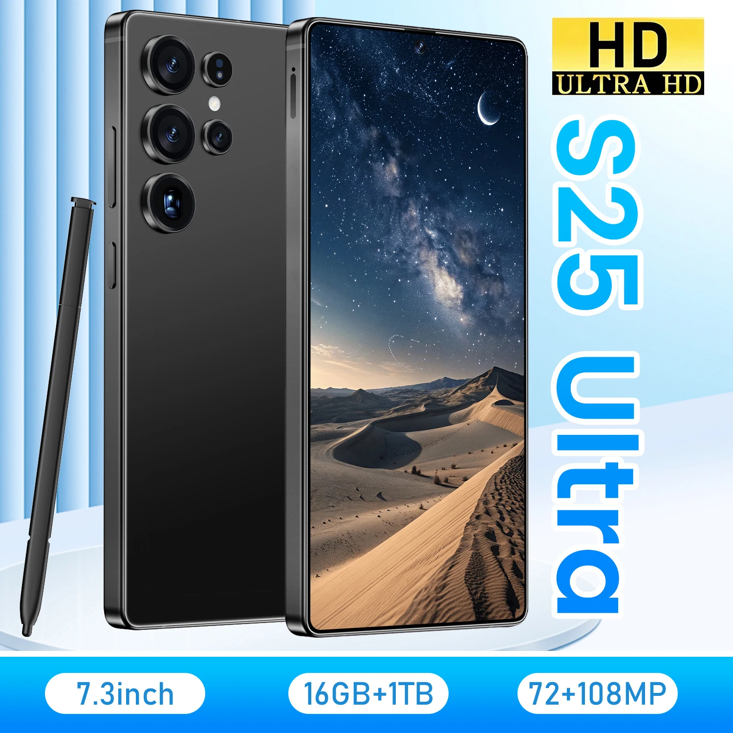 Real High Quality Best Selling S25 Ultra 22GB+1TB 5G Android 15 Unlock 108MP Long Standby Big Battery Gaming Mobile PhoneS - Image 3