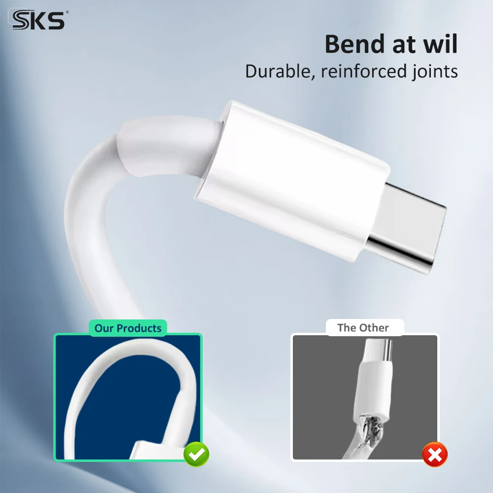 PD 60W 3A Super Fast Charging USB-A Type-C Cable 1M 2M PVC Jacket Pure Copper Shielded for Computer IOS for - Image 2