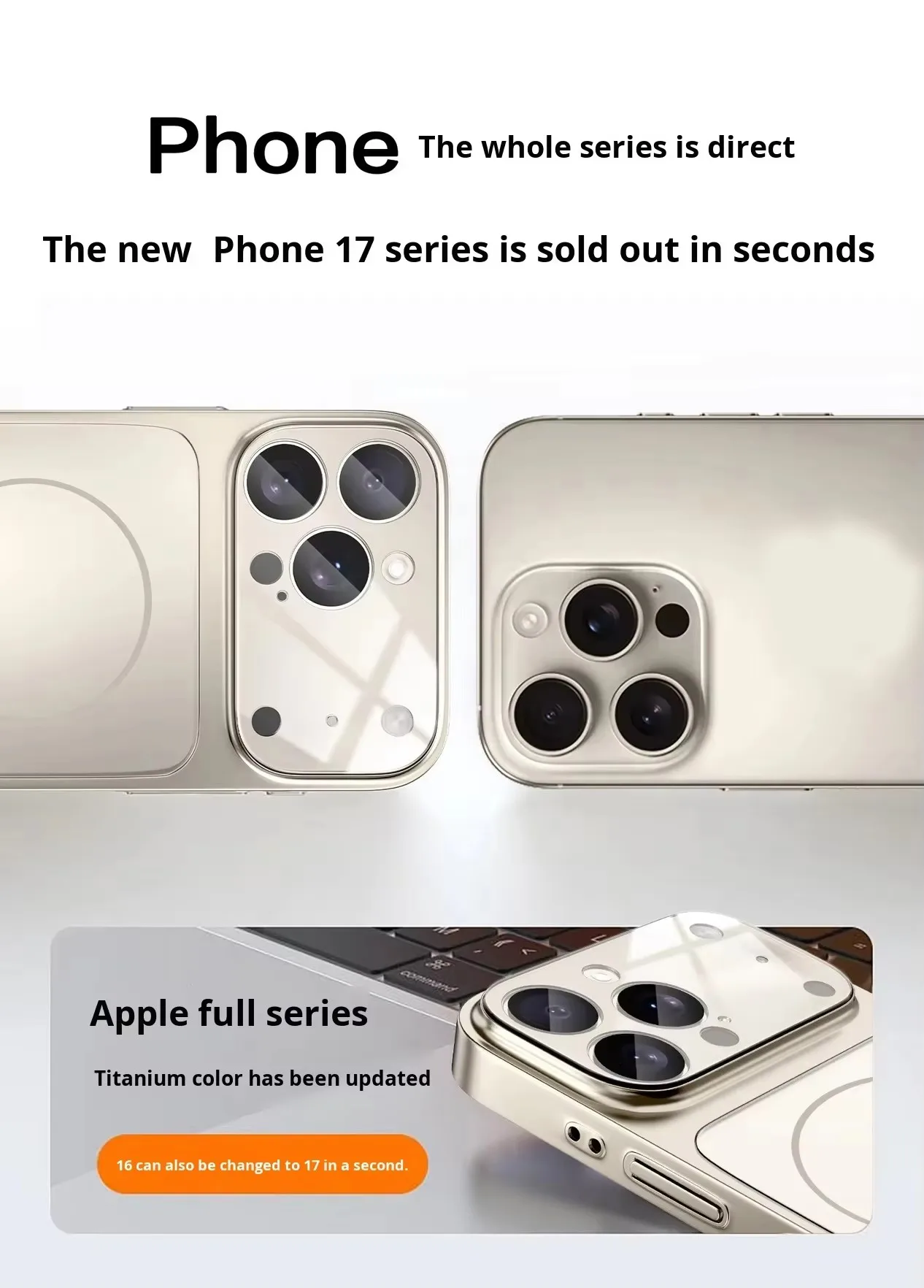 Factory Matte Glass Back Panel Magnetic Case 14 15 16 Pro Max 17 Air With Lens Film Protective Cover for iPhone 17 - Image 4