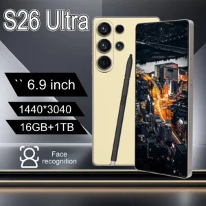 Global New S26 Ultra 5G Smartphone 16GB RAM 1TB Storage Camera Unlocked Android Mobile Phone with Face ID Fingerprint Dual SIM
