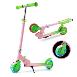 Cheap Scooter for Kids - Lightweight Flashing Wheels & 3 Levels Adjustable Handlebar Foot Scooter for Kids Pack of 100