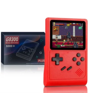 GB300 Portable 3.0 Inch Handheld Game Console 6000+ Built-In Games AV Output Video Game Player