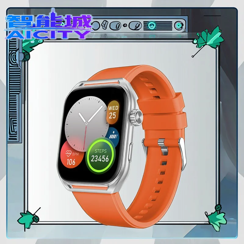 Best Selling Bt Call Wireless Charging Sport AM20 Series Smart Man Watch Luxury Silver Fitness tracker Smartwatch Japanese - Image 2