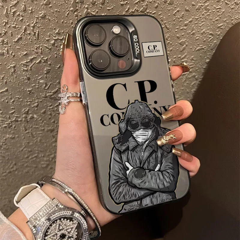 Trendy Designer PC Material Phone Cases 12 13 14 15 16 17 Air 17 Pro Max Streetwear-style CP Company Phone Covers for iPhone 11 Pack of 3 - Image 4