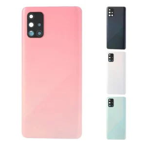 Replacement 3colors Battery Cover Back Housing+Rear Camera Lens for Samsung A71 4G Version A715 Pack of 40