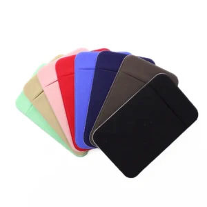 YY Factory Wholesale Slim Lycra Wallet Mobile Phone & Credit Card Holder Mini Pocket Stick-On Phone Pack of 2
