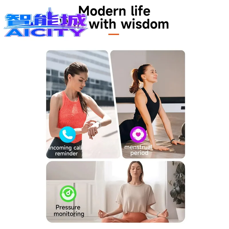 Women's Health Smart Band OLED LED Display Sports Smart Bracelet for Ladies Android Operation Activity Tracker Sleep Monitoring - Image 2