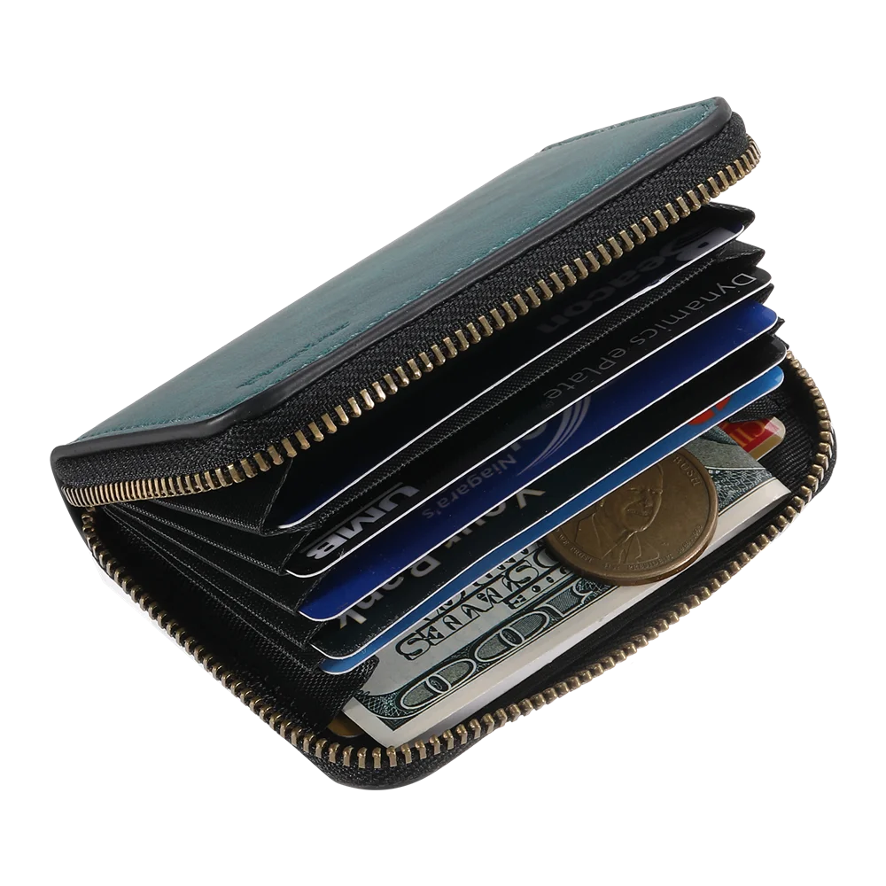 Big Capacity Zipper Wallet Mobile Phone Bag PU Leather Magnetic Case Card Holder for All Smart Mobile Phones Pack of 10