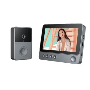 4.3" Smart Video Doorbell PIR Motion Detector WiFi Peephole Camera Door Cat Eye Night Vision Door Viewer