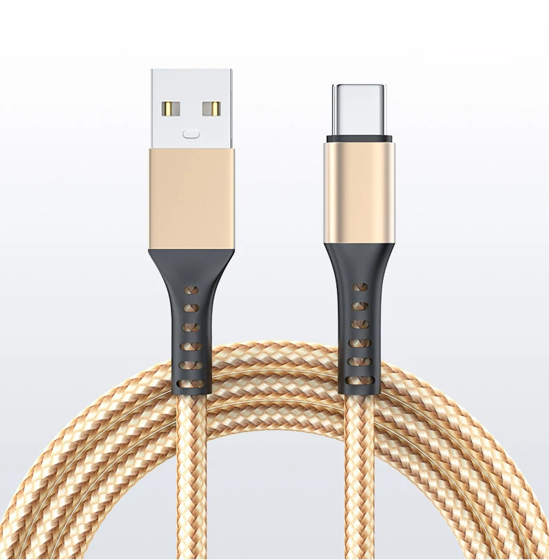 Nylon Adapter Cable Data Cables UsbType C Cable Fast Charging Pack of 100 - Image 2