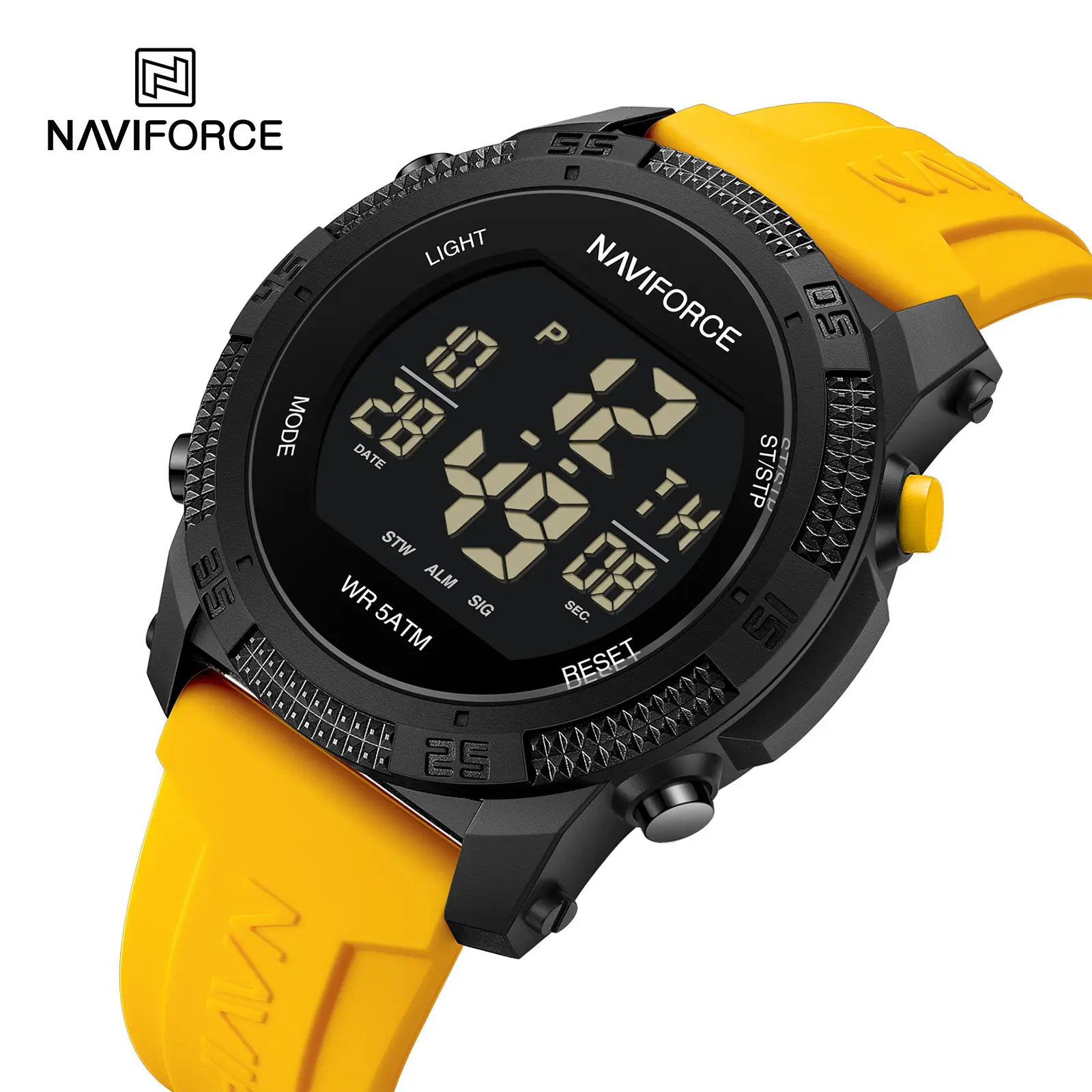 NF7104 7104 Personalized Gents Digital Watch Silicone Strap Luminous Multifunction Sports Watch - Image 2