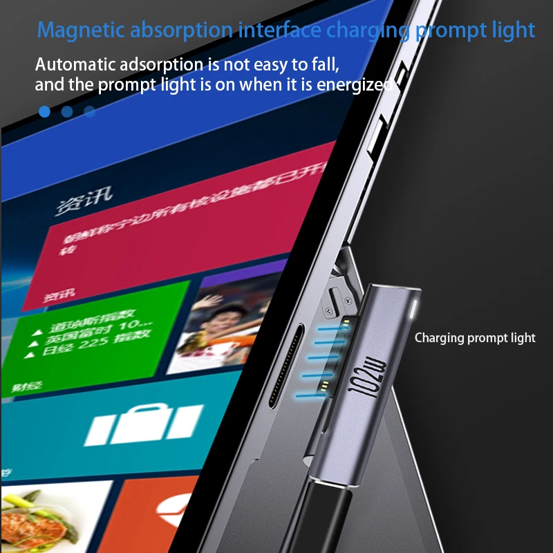 New 102w Usb C Pd Fast Charging Cable Plug Converter for Surface Pro 8 7 6 5 4 3 Go Usb Adapter Power Supply for Laptop Pack of 10 - Image 4