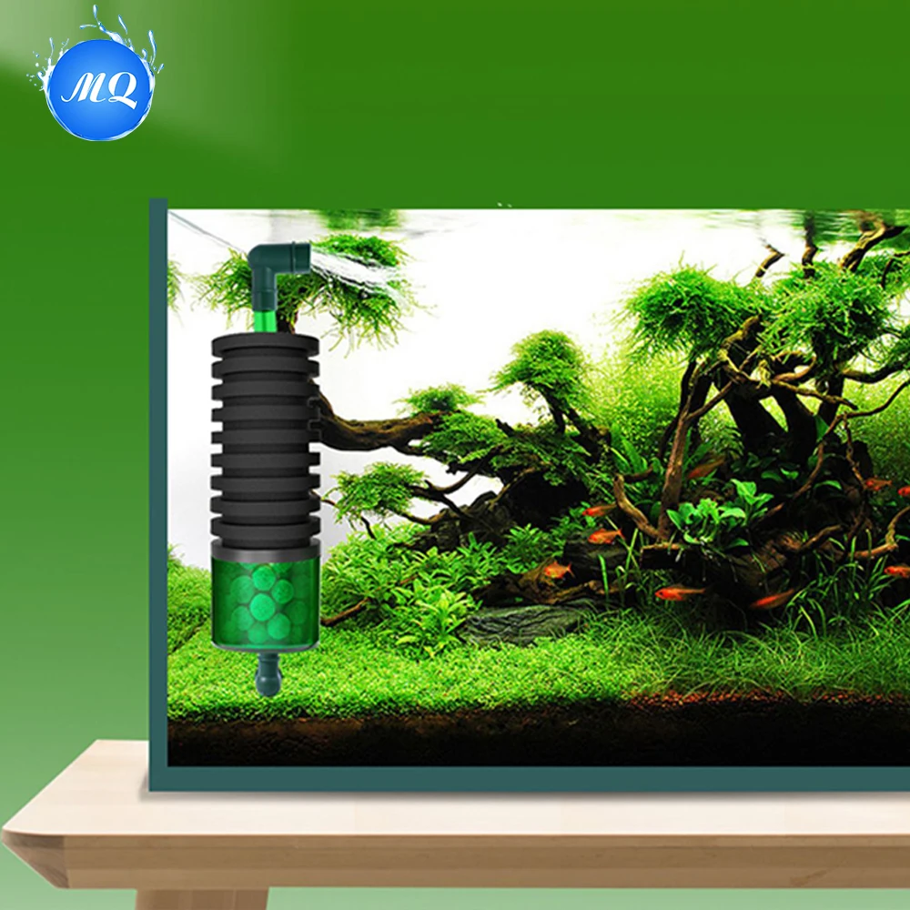 Eco-Friendly Plastic Aquarium Sponge Water Filter for Fresh and Salt Water Fish Tanks Pack of 2 - Image 3