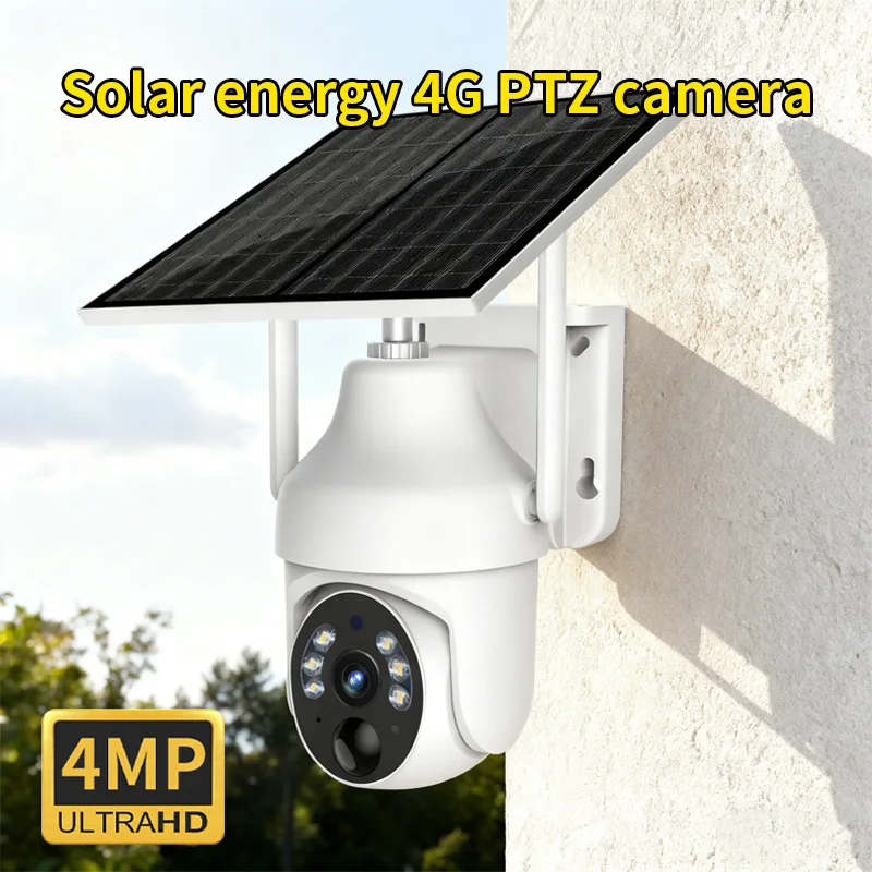 Solar Powered Mini Dome Camera Wireless Full Color Night Vision International Version Home Security Alarm System Camera Pack of 2 - Image 2