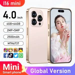 Best-selling Product Wholesale Mini Mobile Phone I16 4G/64GB 2500mAh Dual-camera Mini Smart Phone 4-inch IPS Screen Android