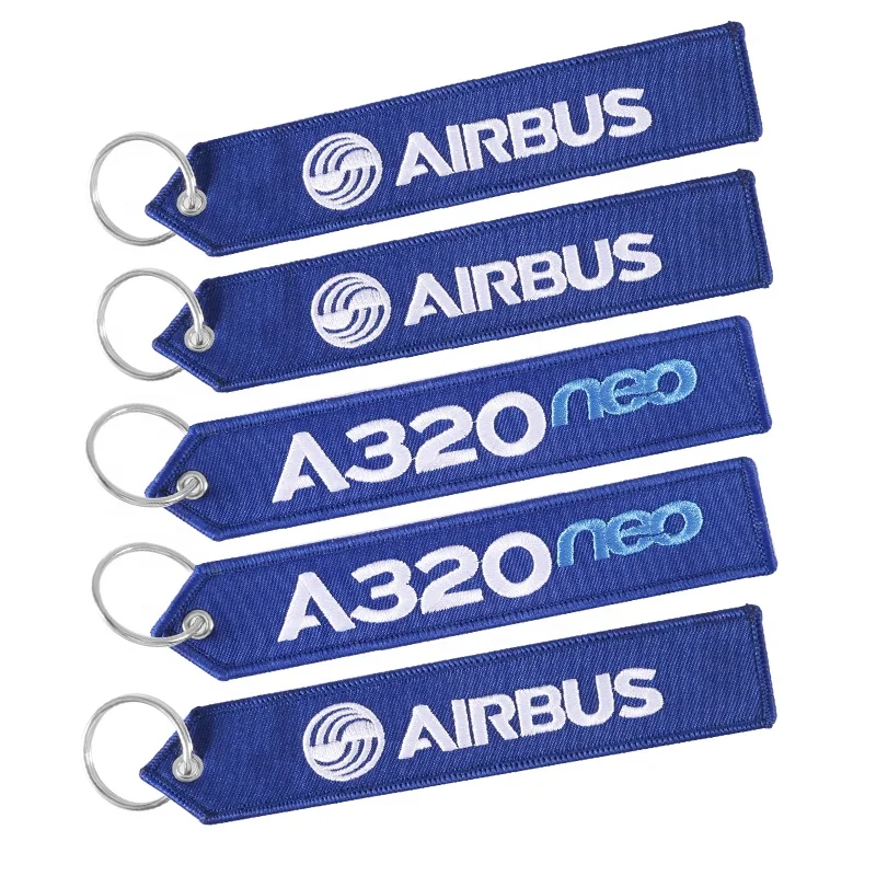 Fabric Embroidery Custom Bike Car Motorcycle Aviation Keychain Accessories Wholesale Keychains REMOVE BEFORE FLIGHT Pack of 2 - Image 3
