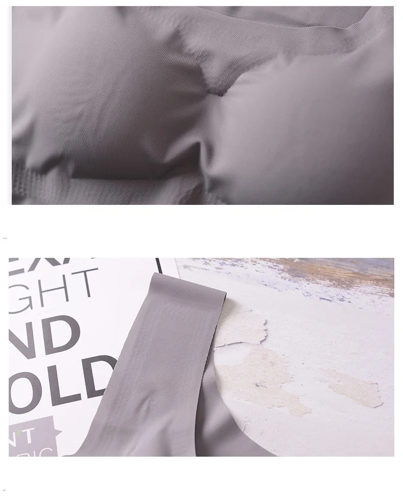 Push up Ice Silk Sleep Bra for Women Sexy Lingerie Seamless Unwired Ring Women Underwear Yoga Sports Bralette Pack of 2 - Image 3