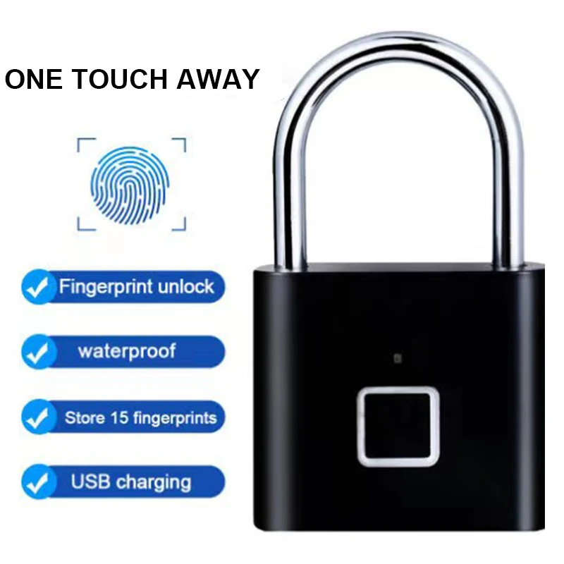 Waterproof Smart Cabinet Lock Electronic Fingerprint Door Lock Smart Padlock Security Padlock for Luggage - Image 2