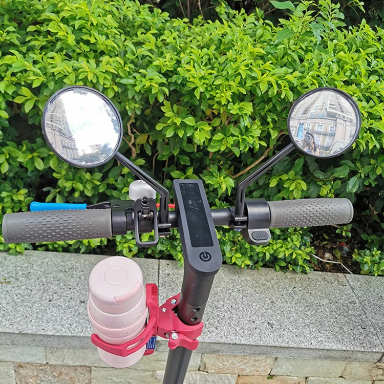 Handlebar Convex Electric Scooter Motor Rear View Mirror for Accessories Scooter Rotating Rearview Mirrors - Image 2